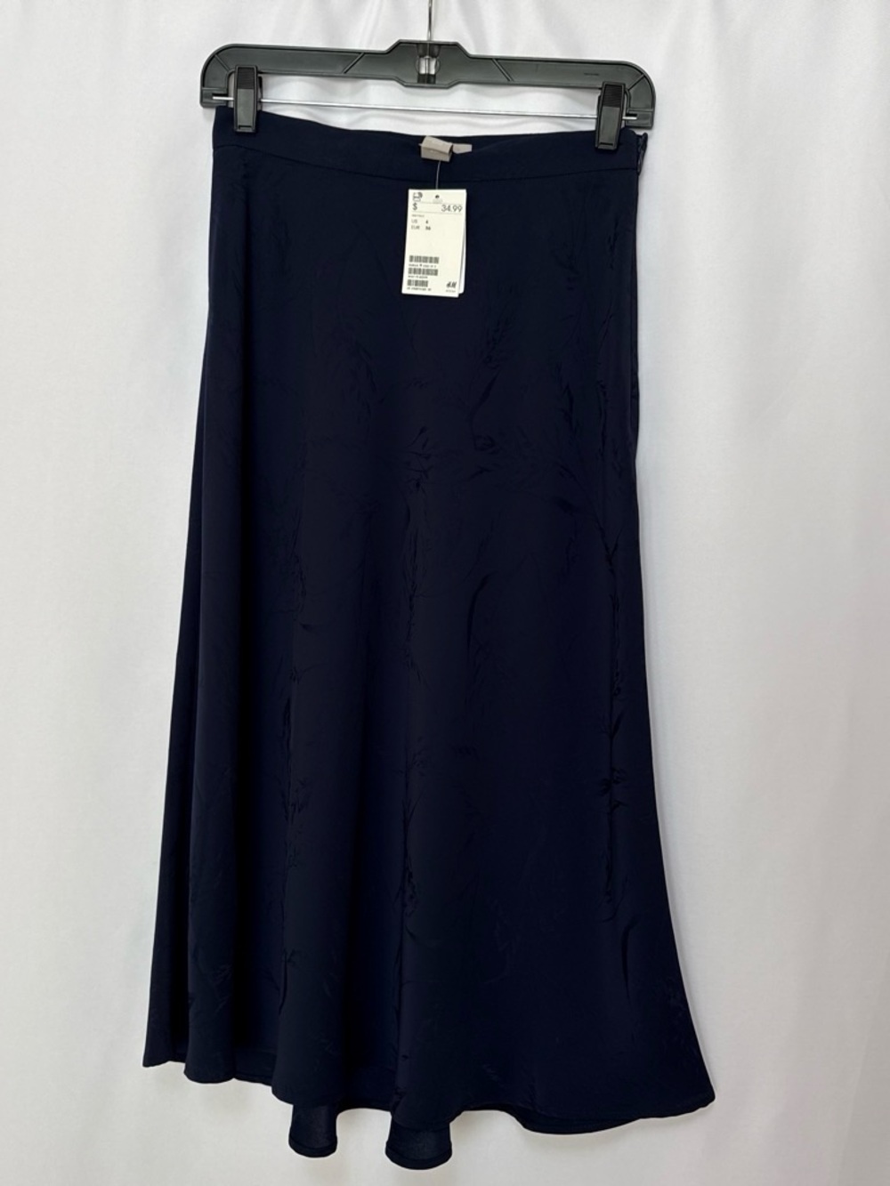 H&M Women's Dark Navy Maxi A-Line Skirt